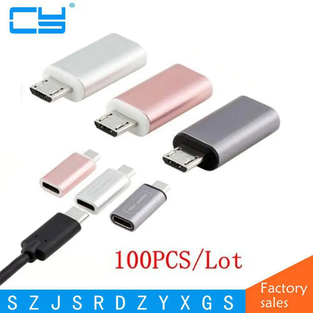 Адаптер USB Type c Micro для смартфонов Android 100 шт./лот|usb-c female|usb-c usb-cusb-c to micro usb |