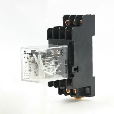 Катушка 48 В постоянного тока 3PDT 11 контактов 5A 240VAC/28VDC электромагнитное реле