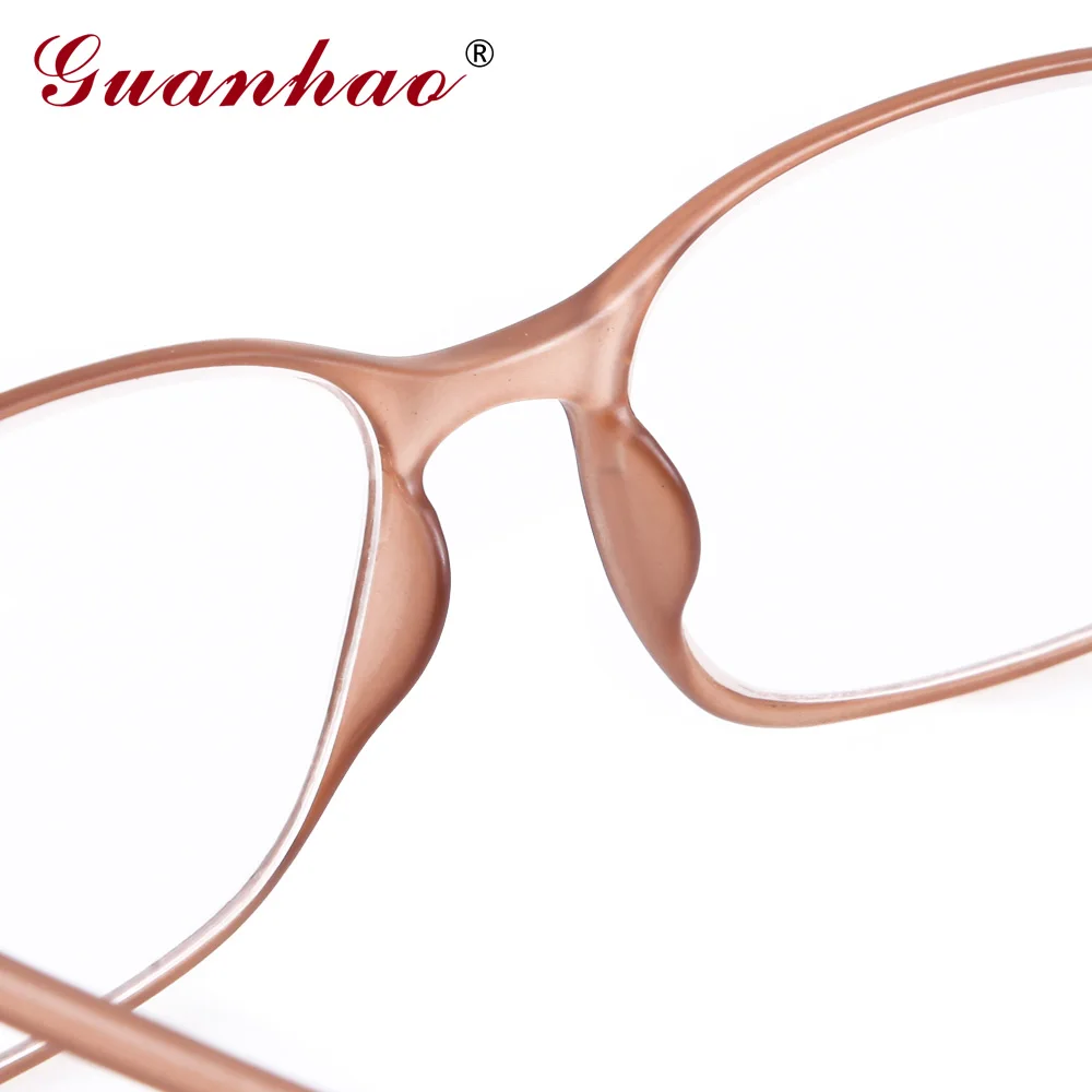 Guanhao TR90, оправа, линзы из смолы, прозрачные очки для мужчин и женщин, ультра-светильник, пластиковая оправа, тонкие очки для чтения, складные, 1,0, 1,5, 2,0, 2,5