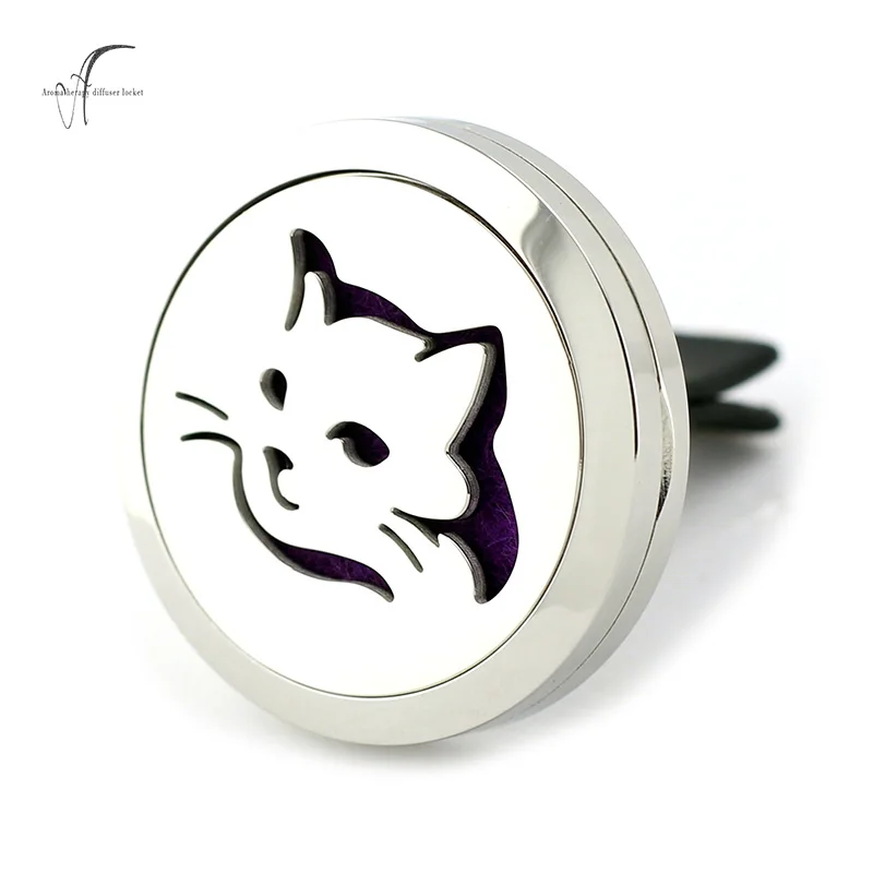 316L Stainless Steel Perfume Pendant Magnetic MAMA bear car clip Locket Air Freshener Aromatherapy Diffuser with pads | Украшения и