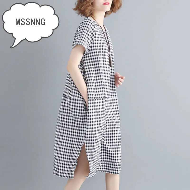 MSSNNG платье большого размера лето 2019 новый модный темпераментный стиль