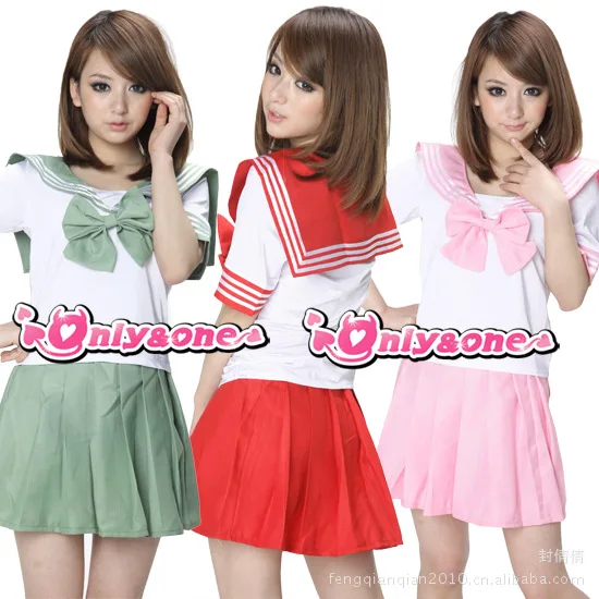 Японская школьная форма классная девушка горничная Сейлор морской бант косплей