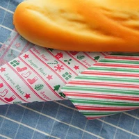 new 2225cm 50pcs christmas 2 style bread cake cookies food soap wrapping paper christmas packaging butter baking chocolate use