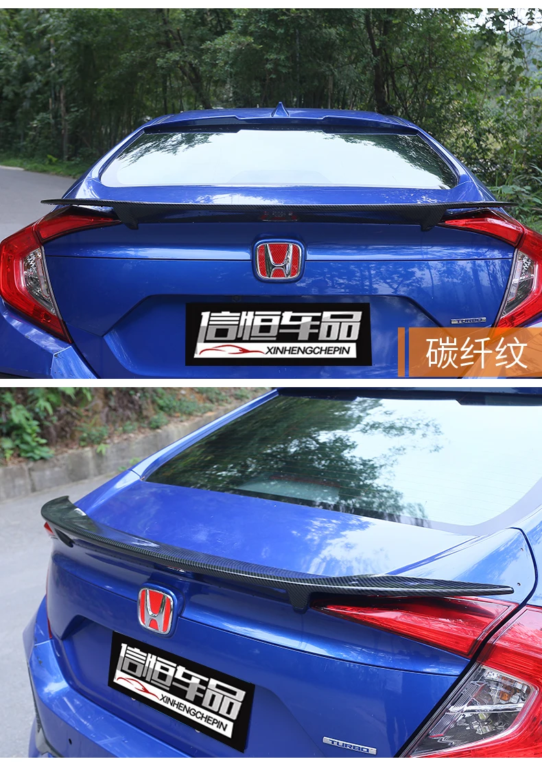 Для Honda Civic спойлер Высокое качество ABS Материал заднее крыло праймер цвет задний спойлер для Honda Civic спойлер