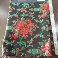 the french three dimensional small buds jacquard tapestry satin fashion fabric for coat dress tissu au meter bright cloth dy05
