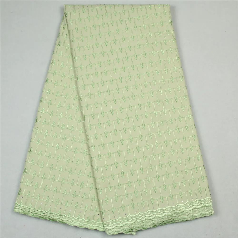 2018 African Swiss Voile Lace High Quality Wedding Fabric 100% Cotton In Switzerland With Stones F84-2 | Дом и сад