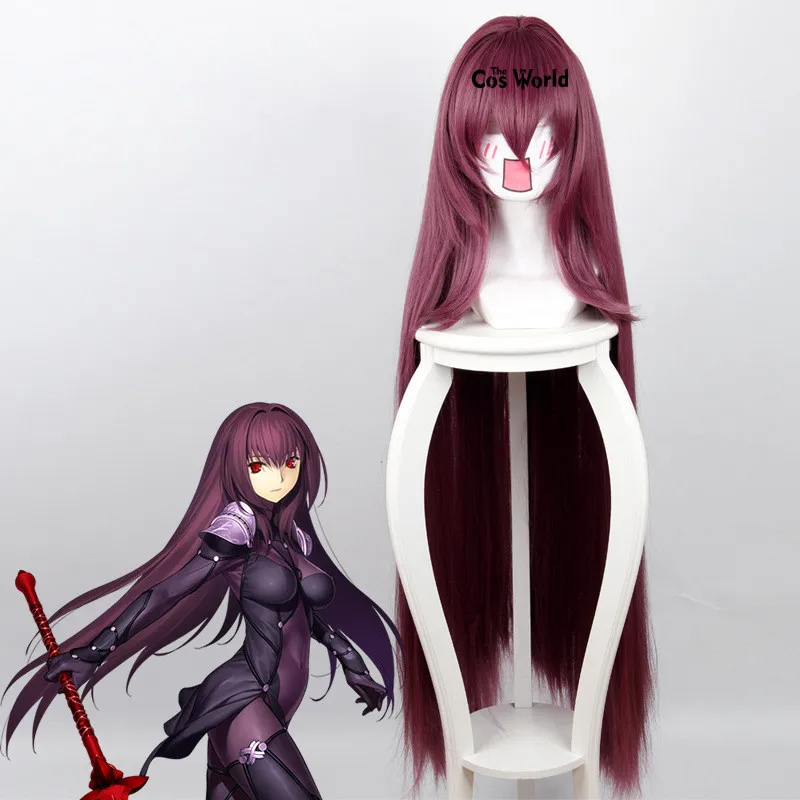 Wig(110cm) FGO Fate Grand Order Scathach бармен сексуальный кролик девушка платье горничной униформа наряд аниме костюмы для косплея - Цвет: Wig(110cm)
