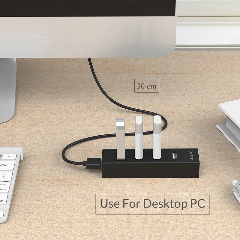 ORICO H4013-U2 высокоскоростной USB 2 0 концентратор 4 порта портативный с кабелем для