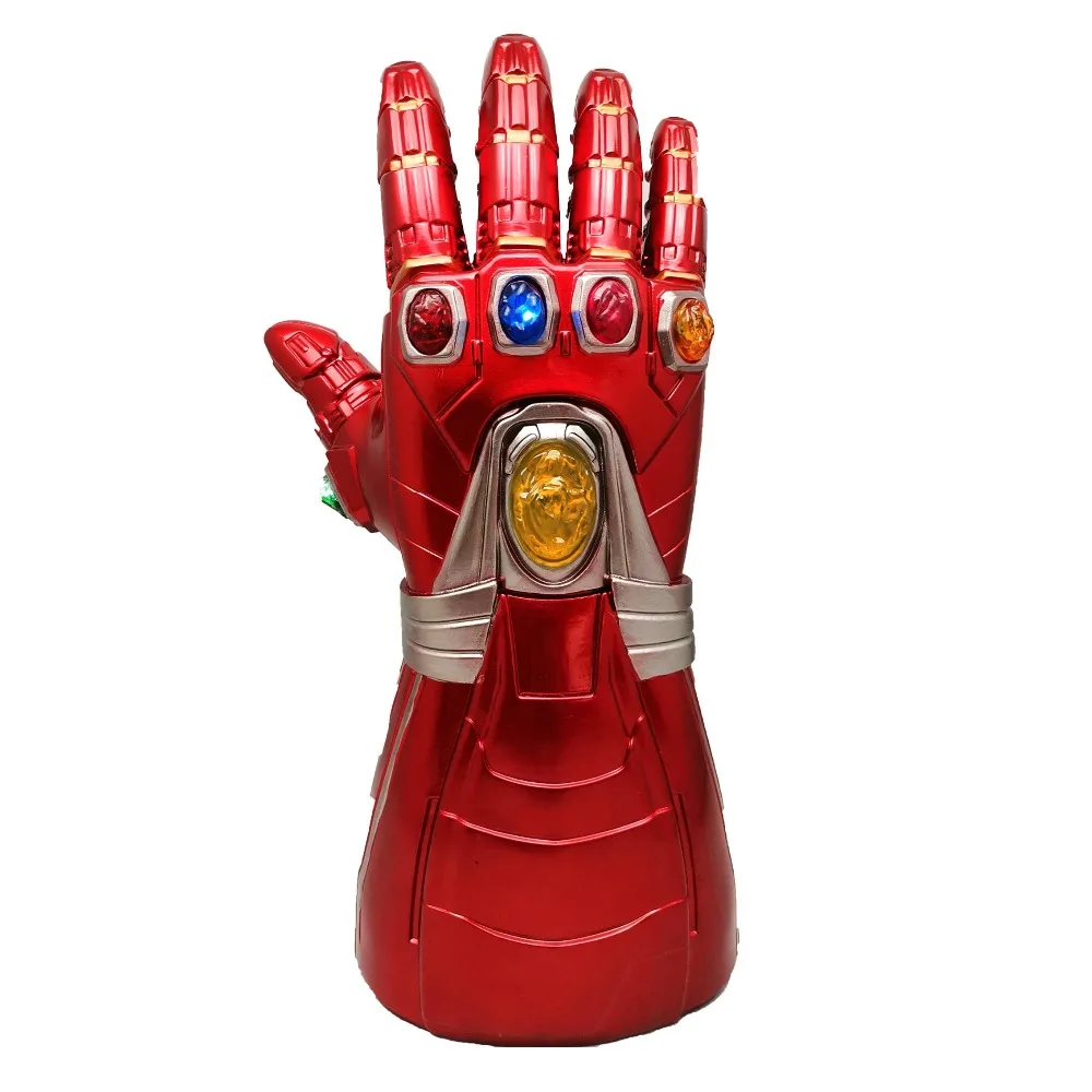 Yacn Infinity Gauntlet Железный человек перчатка костюм съемный лазерный Камень Рука Тони Старк маскарадный светильник