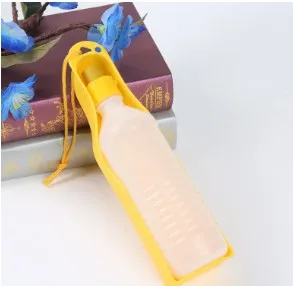 Переносная пластиковая бутылка для воды с чашей 500 мл|Кормление собаки| |