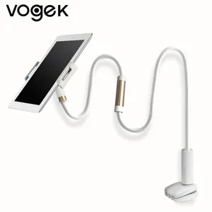 vogek 360 rotating flexible long arms mobile phone holder desktop bed lazy bracket mobile stand support for huawei ipad free global shipping