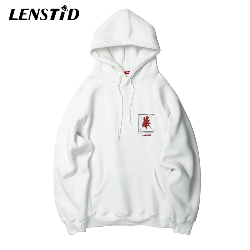 LENSTID 2019 Харадзюку Китайский Персонаж Великая стена принт хип-хоп стиль уличная