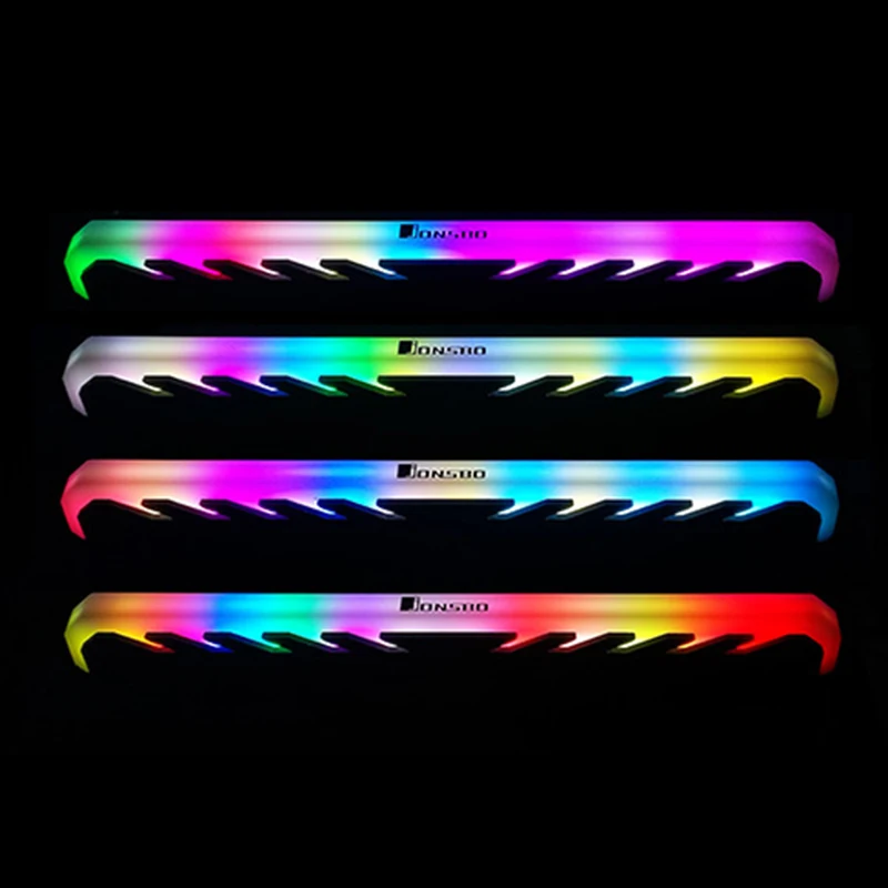 Черный светящийся жилет RGB RAMs Shell обычная световая панель радиатор памяти
