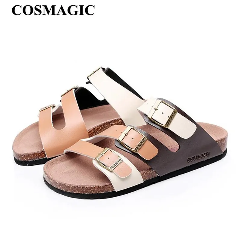 Модные мужские пляжные пробковые тапочки COSMAGIC 2020 летние Нескользящие уличные