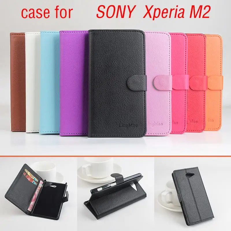 Чехол для телефона sony Xperia M2 о откидную крышку мобильного сумки. Лидер продаж