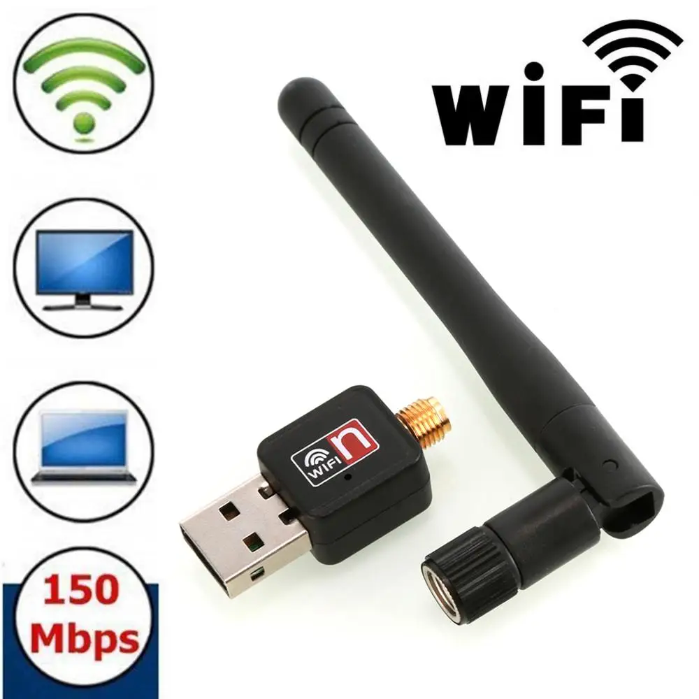 

SOONHUA мини USB Wifi адаптер 150 Мбит/с беспроводной WiFi ключ USB 2,0 Ethernet Сетевая карта 802.11b/n/g высокоскоростной Wi-Fi приемник