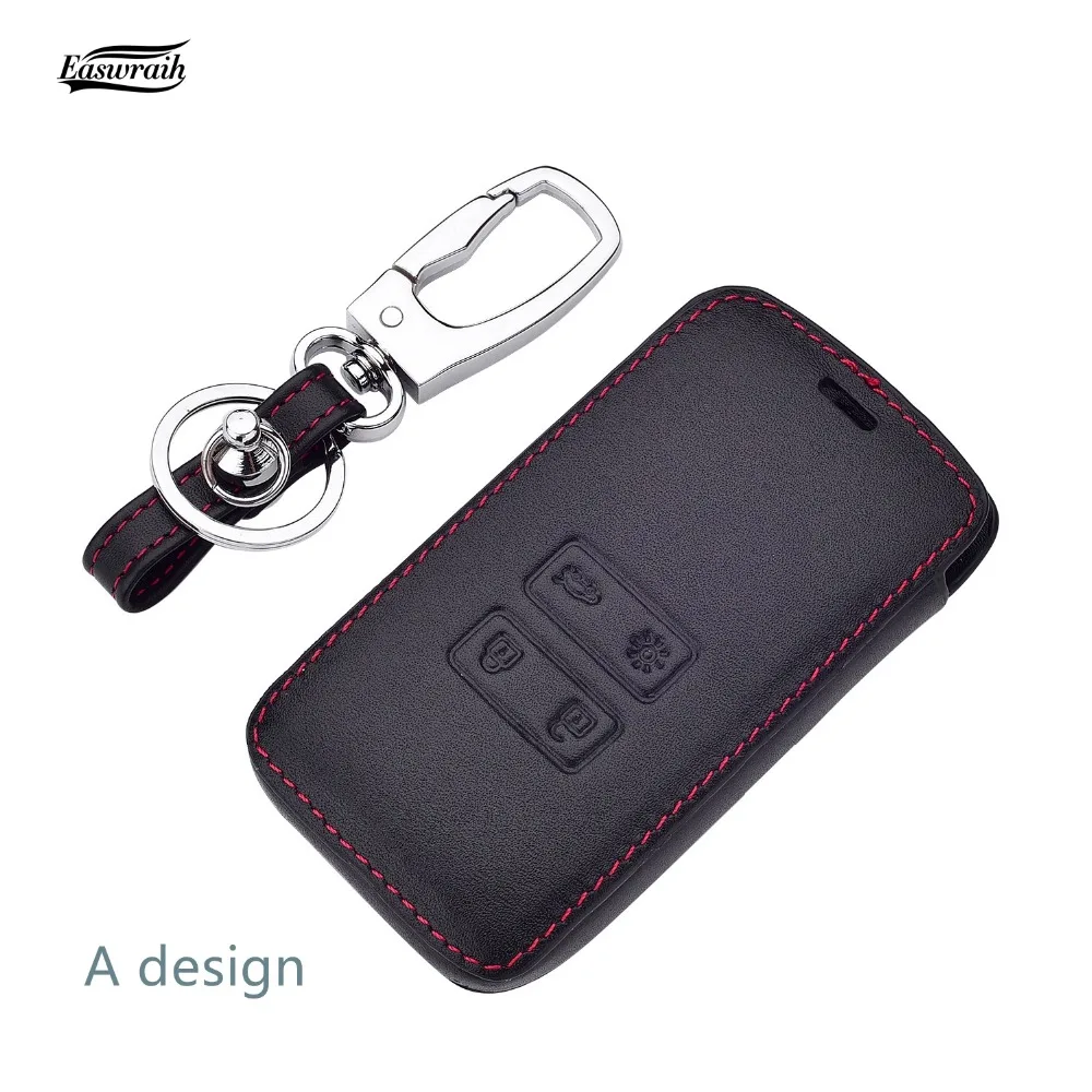 

Gift NEW High Quality 4D Car Genuine Leather KeyChain Case Cover Pocket Wallet For Renault Koleos Kadjar Purse Pouch Accessories