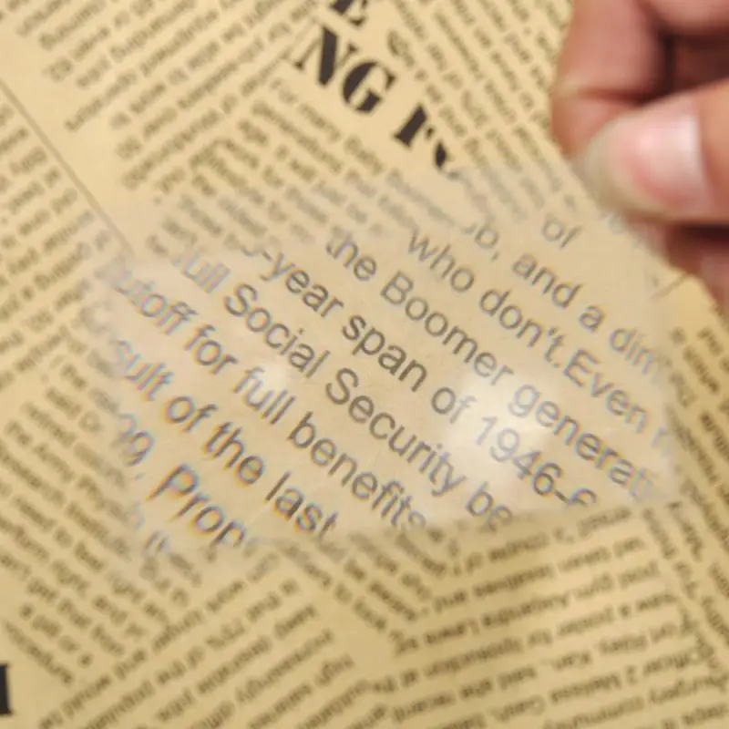

10 PCS 3 X Glasses Magnifier Magnification Magnifying LENS 8.00*5.50*0.04cm Credit Card Size Transparent Magnifying Glasses