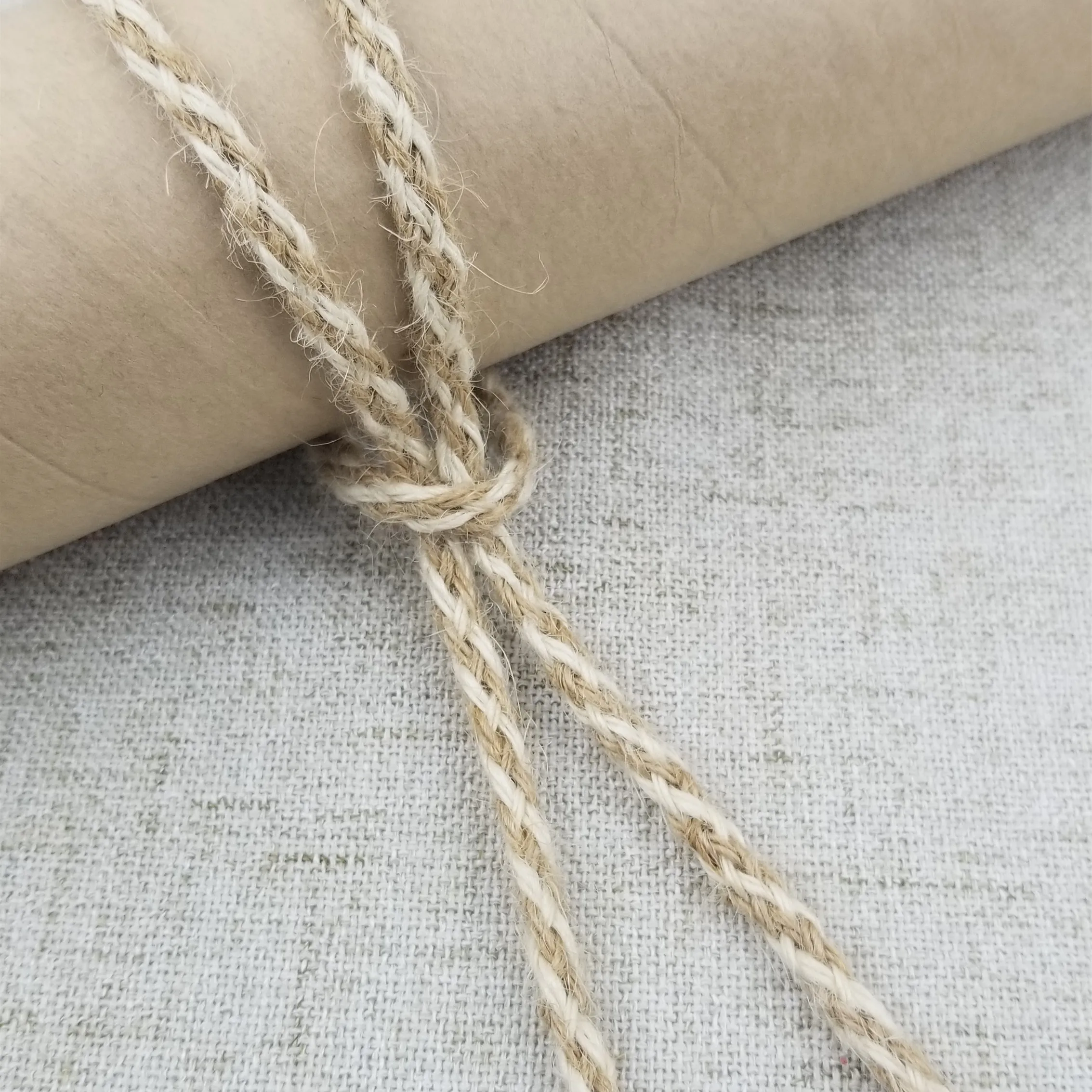 Пеньковая веревка белая и натуральная льняная плетеная DIY Свадебная вечеринка