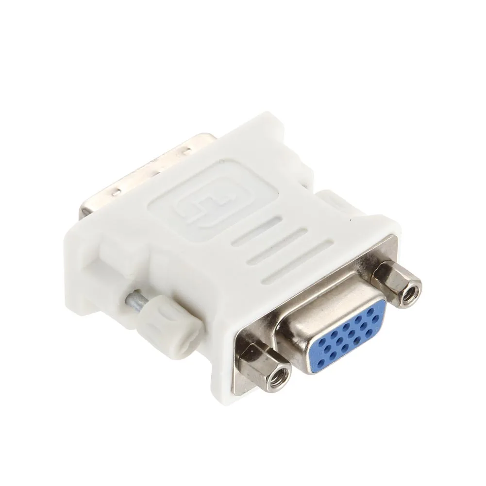 Hot Sale DVI-I Dual Link24+5 Male to HD 15 Pin VGA SVGA Female Video Card Monitor LCD Converter Adapter | Электроника