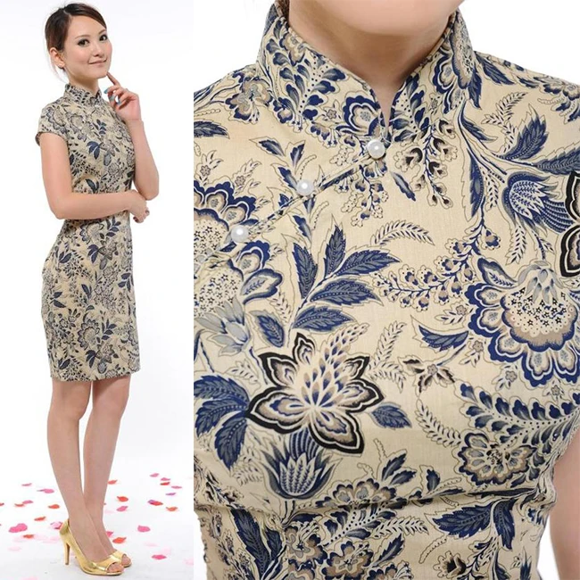 Высококачественное женское платье Ципао винтажное китайское традиционное с