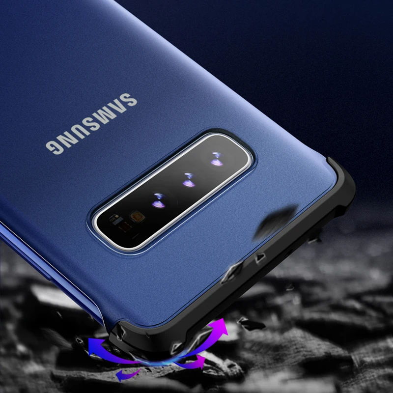 Чехол для Samsung Galaxy S10 / Plus/S10e противоударный Матовый Акриловый чехол накладка S 10 e +