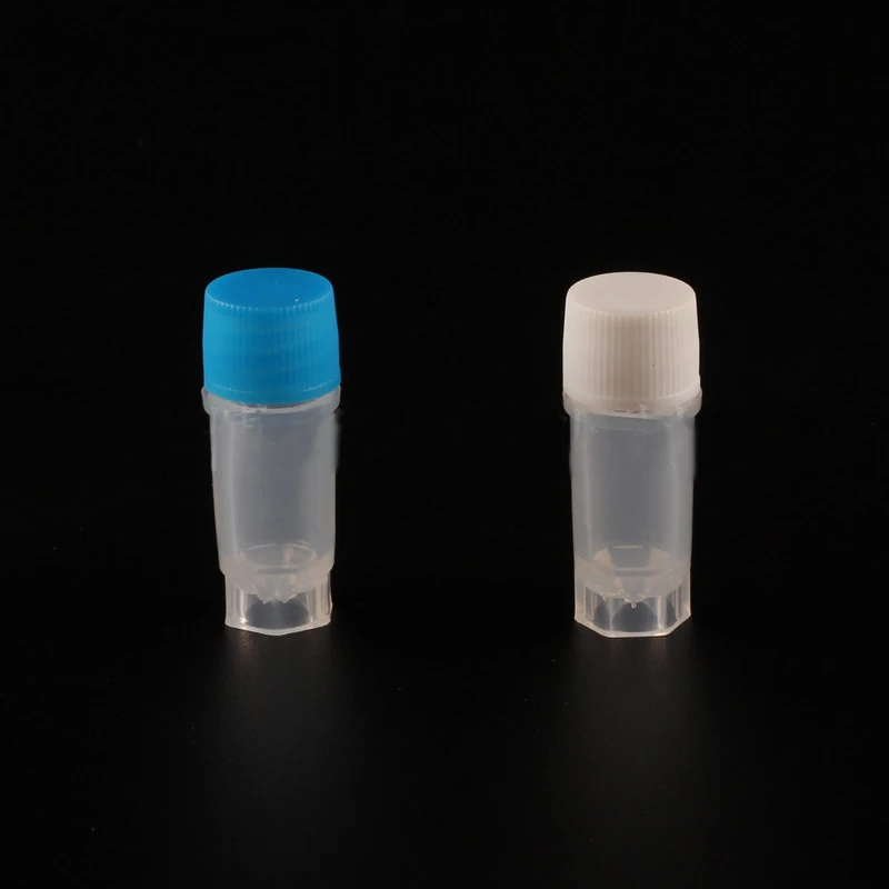 

500pcs/lot 11*30mm 0.5ml cryovial tube Laboratory Cryogenic Vials with silica gel washer Flat bottom can stand Free Shipping