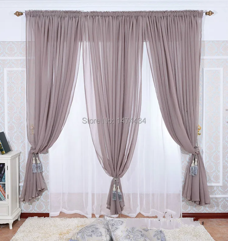 

Free shipping finished product decortation beautiful voile curtains for home,solid window curtains for living room,home blind