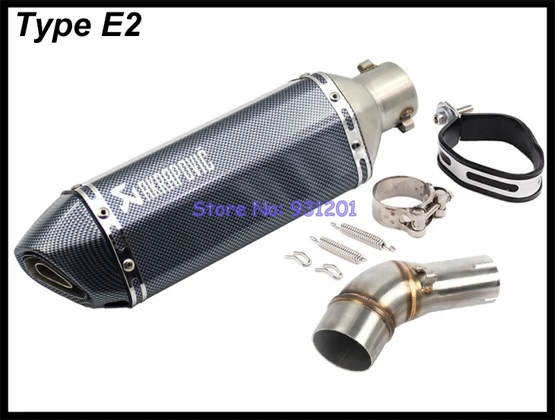 Выхлопная система мотоцикла Mid Link Адаптер трубы с Akrapovic глушитель Escape для Kawasaki Z250SL