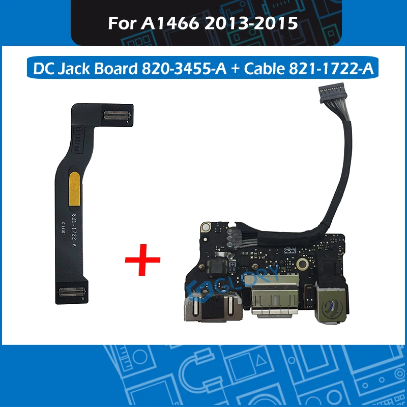 Плата разъема I/O для ноутбука USB аудио с кабелем 820 3455 A 821 1722 Apple Macbook Air 13 3 &quot A1466 2013
