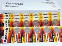 40pcslot new battery for panasonic cr2016 2016 3v button cell battery coin batteries for watch computer free shipping
