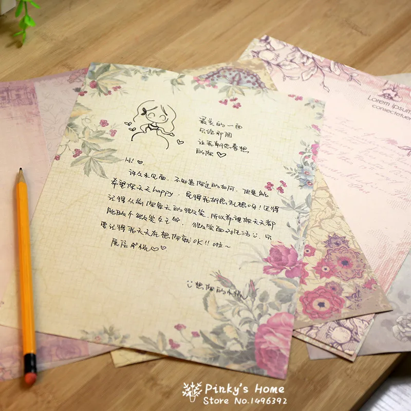 6 шт./упаковка бумажные конверты для конвертов|letter paper|writing papercute letter paper |