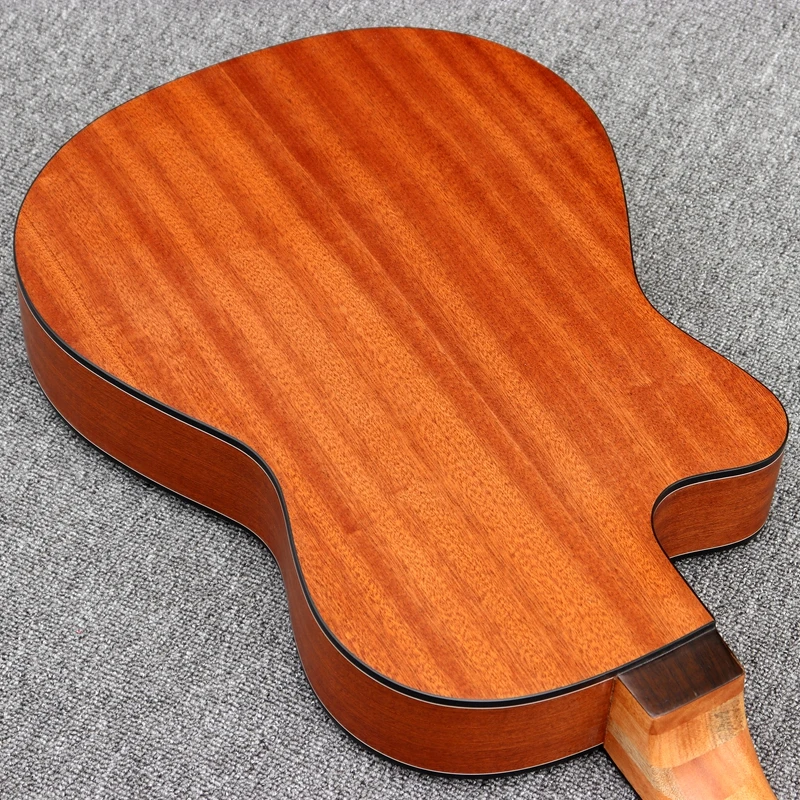 Cutway тонкий корпус Классическая гитара полный красное дерево