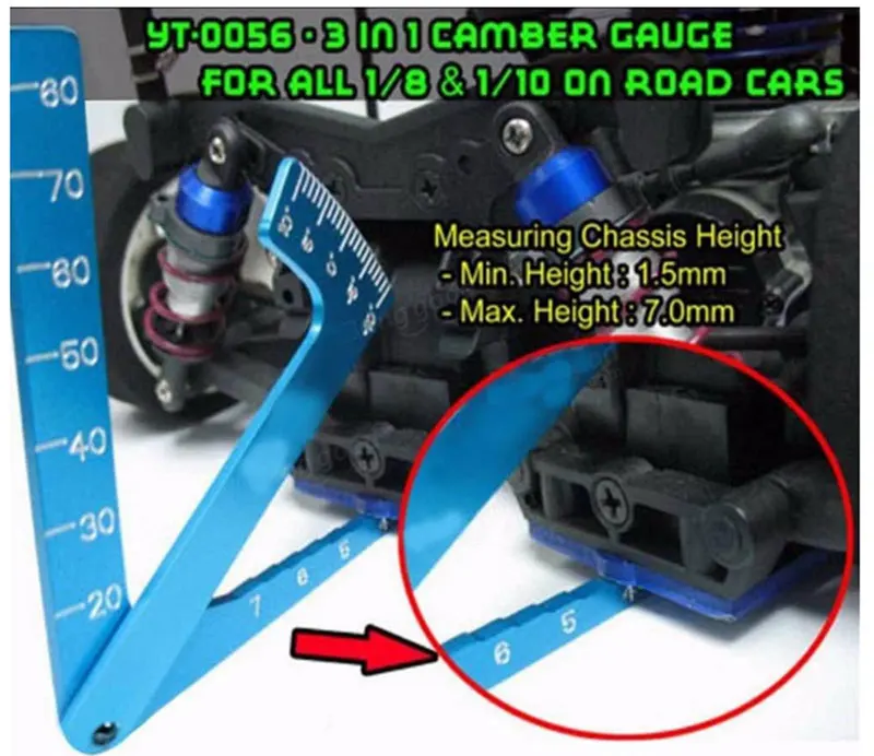 LNL RC Adjustable ruler adjusting the car height &amp wheel Rim camber at 15 degrees | Игрушки и хобби