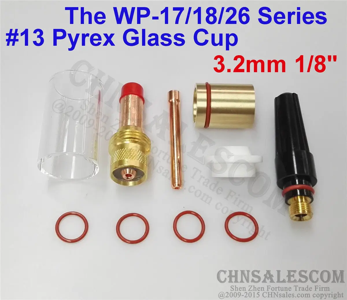 CHNsalescom 10 шт. газовые линзы 45V27 для сварки TIG комплект из чашек #13 Pyrex Tig WP 17/18/26 1/8