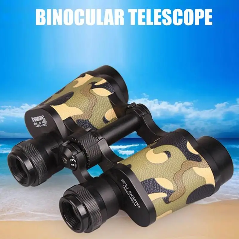 8X30 Профессиональный бинокль телескоп камуфляж зум оптический ночное видение для