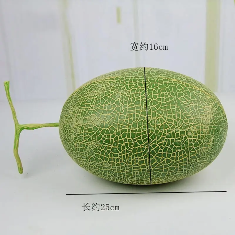 long green Большие искусственные Хами дыни искусственные фрукты канталупа украшения дома кухни сада - Цвет: long green