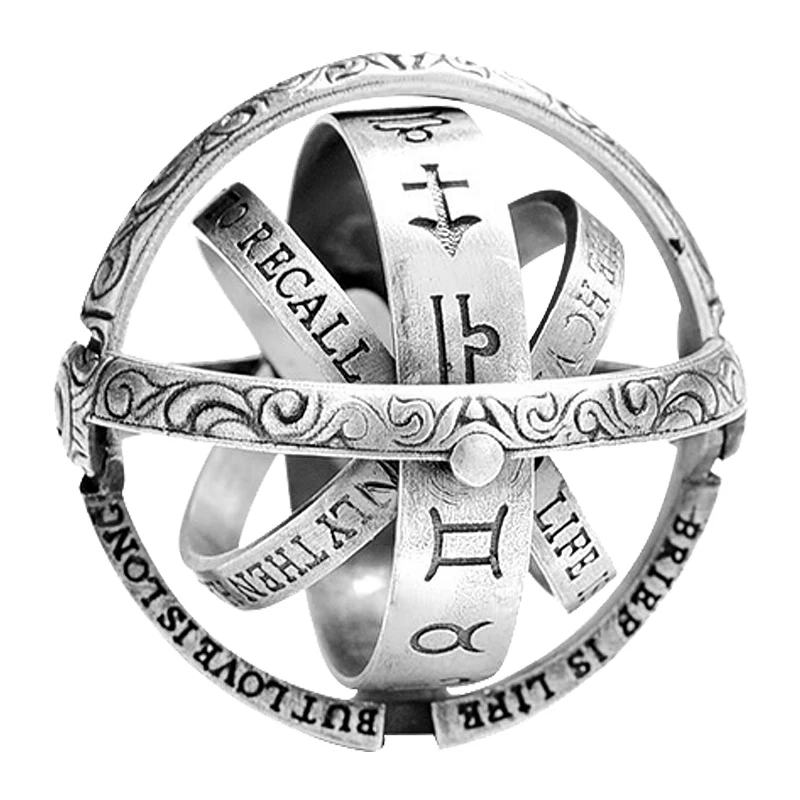 Кольцо в виде астрономического шара подарочное кольцо для влюбленных пар 1 шт. 2019