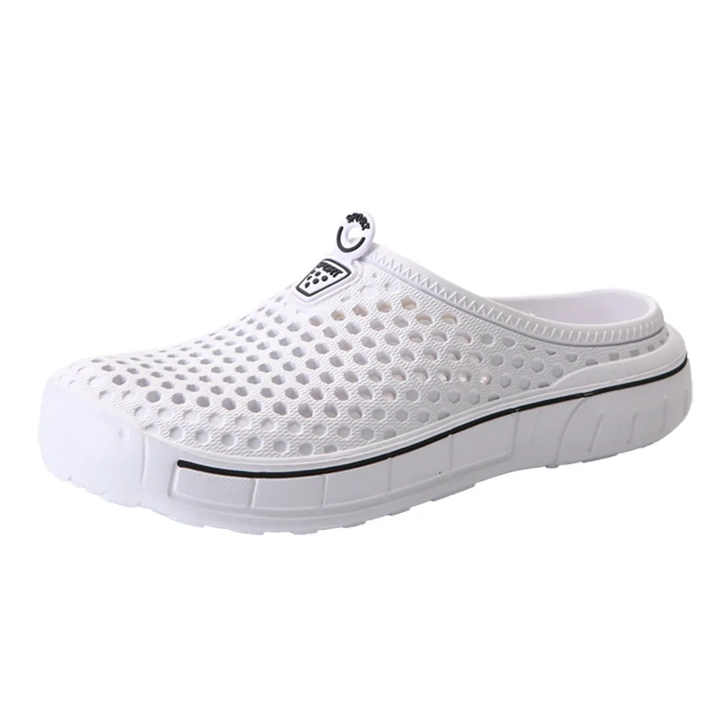 Женские и мужские летние сандалии пляжная обувь дышащие шлепанцы на плоской