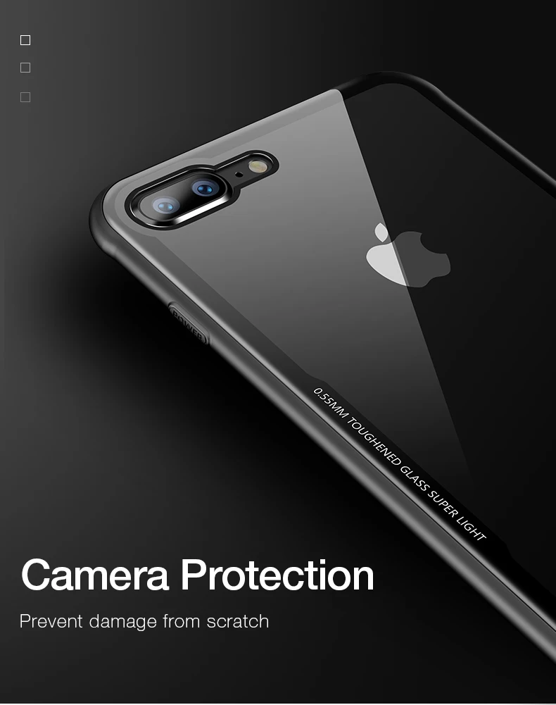 Стеклянный чехол Cafele для iPhone XR XS MAX, роскошный чехол из закаленного стекла для iPhone XR/Xs MAX, защита от царапин, HD, прозрачная твердость 9H