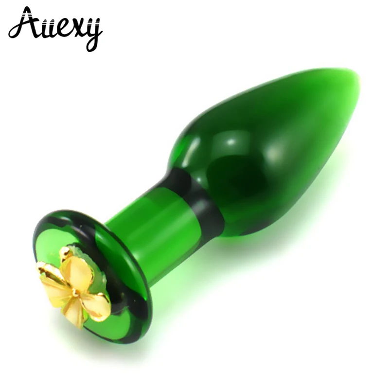 Анальная пробка AUEXY со стеклом анальная для взрослых мужчин и женщин Кристальный