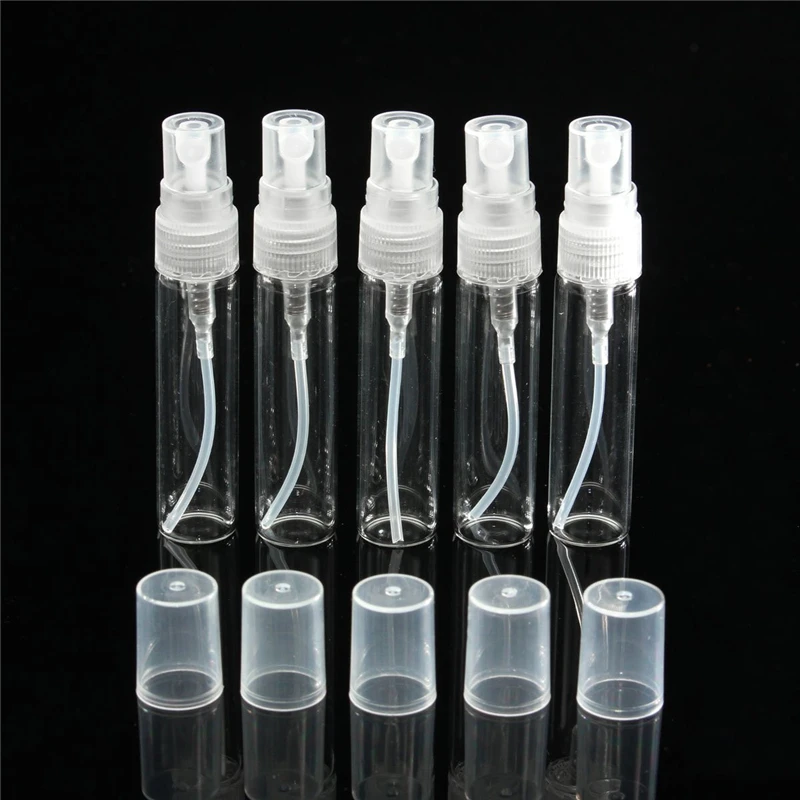 5ml Arshen 5 шт. мини многоразовый Портативный Флакон с образцом духов стекло путешествия пустой распылитель Бутылочки для упаковки косметики Containe - Цвет: 5ml