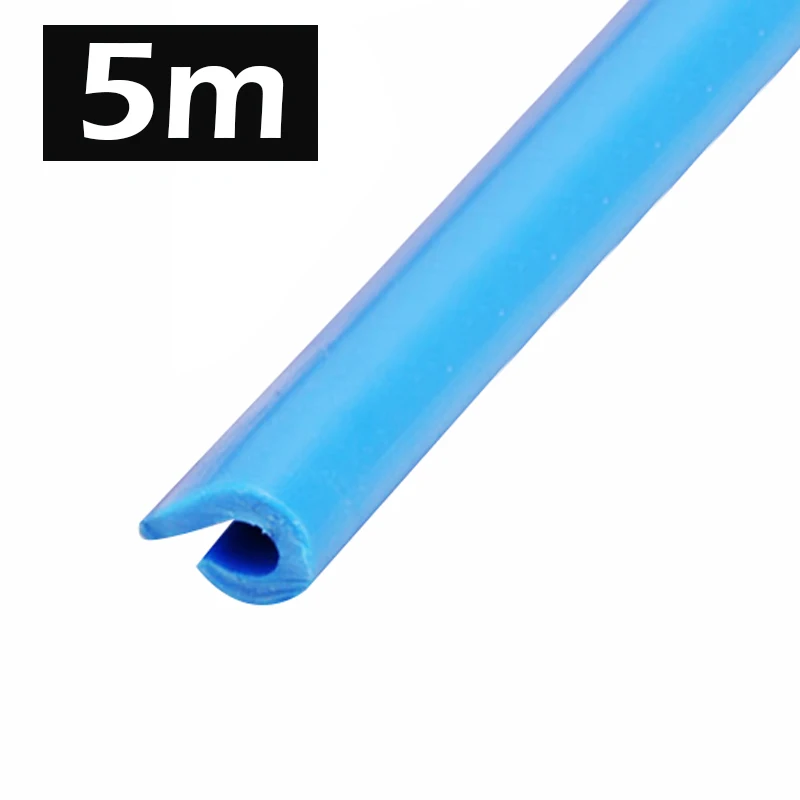 Blue 5m 5 м/10 м резиновая Автомобильная дверь багажника губы края уплотнения протекторы уплотнительная полоса Push-on Водонепроницаемый Анти-шум Литье отделка полоски Авто стиль - Цвет: Blue 5m