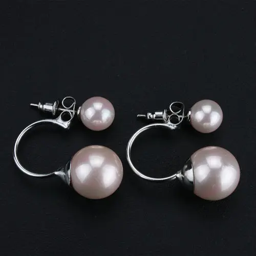 100% настоящие жемчужные украшения для женщин элегантные свадебные серьги