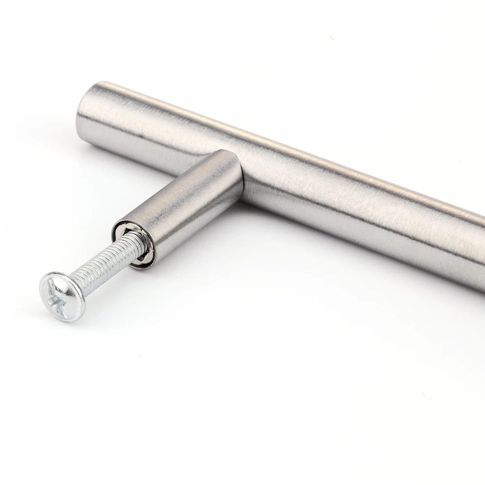 2022pcs modern furniture handles kitchen cabinet t pulls handles knobs stainless steel handles for furniture free global shipping