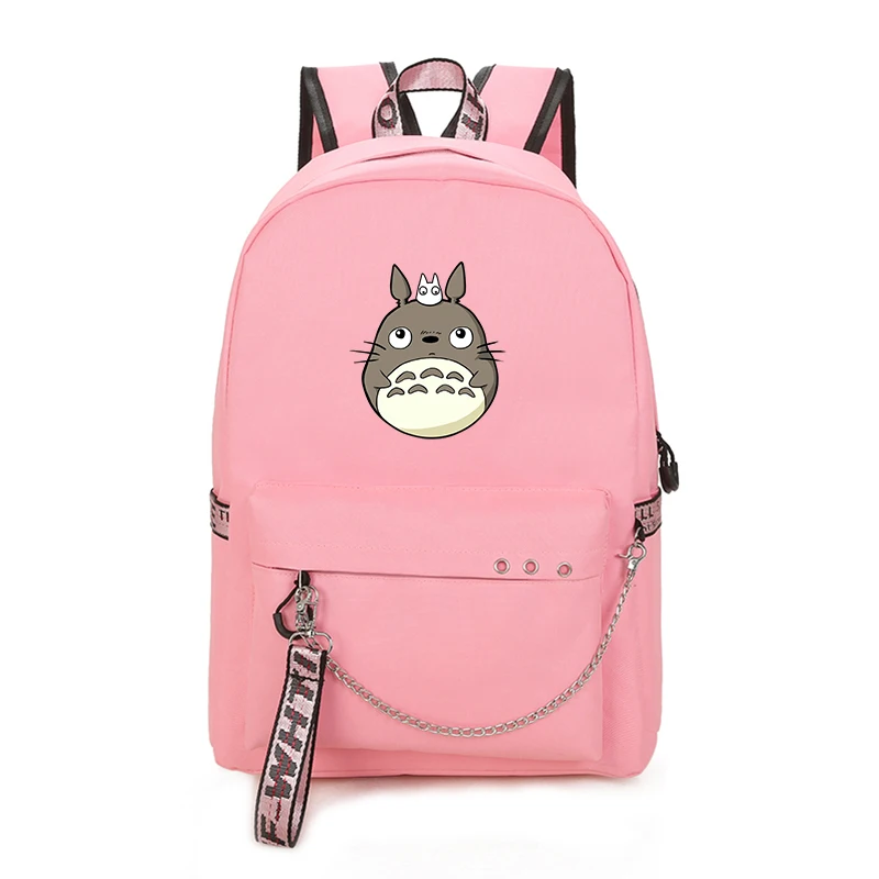 Мой сосед Тоторо печати Рюкзак Kawaii женский рюкзак Холст Школьные сумки для девочек-подростков трав Рюкзак Мультфильм Rugzak