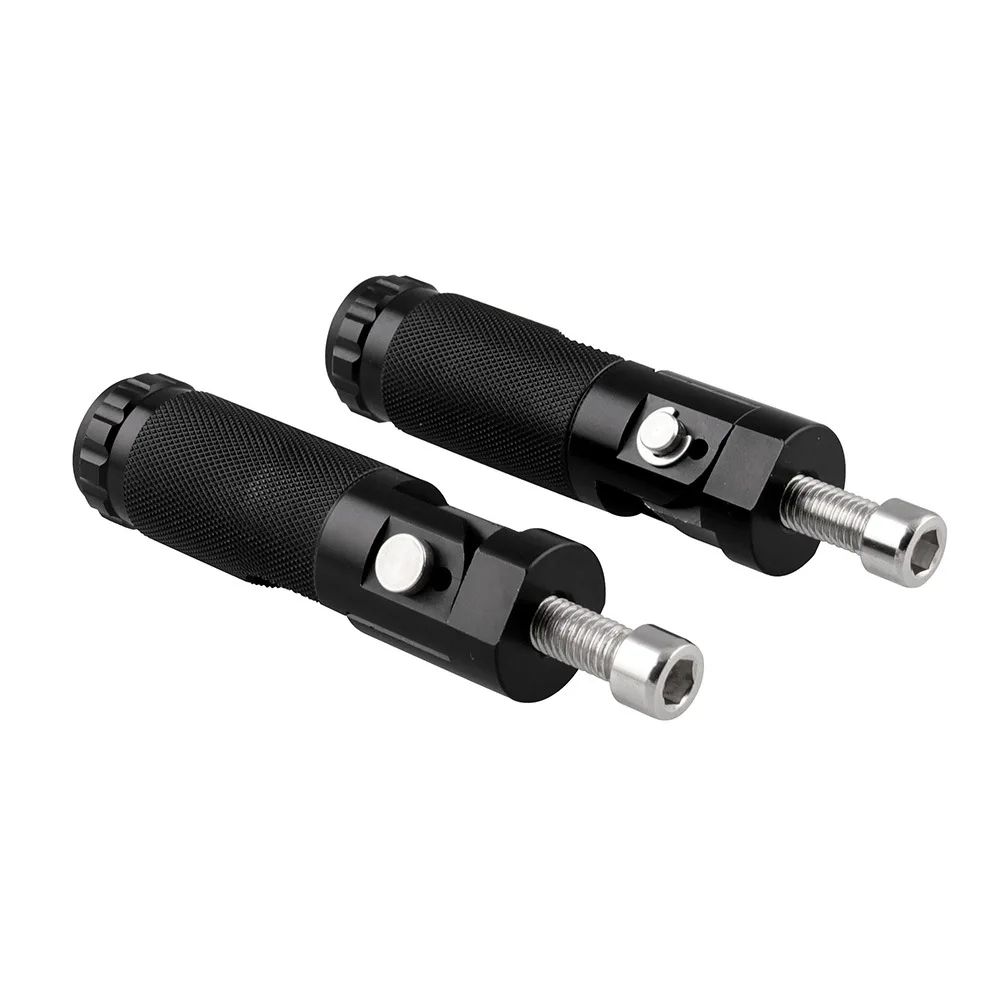 Универсальные черные Алюминиевые Подножки для мотоцикла мотора велосипеда