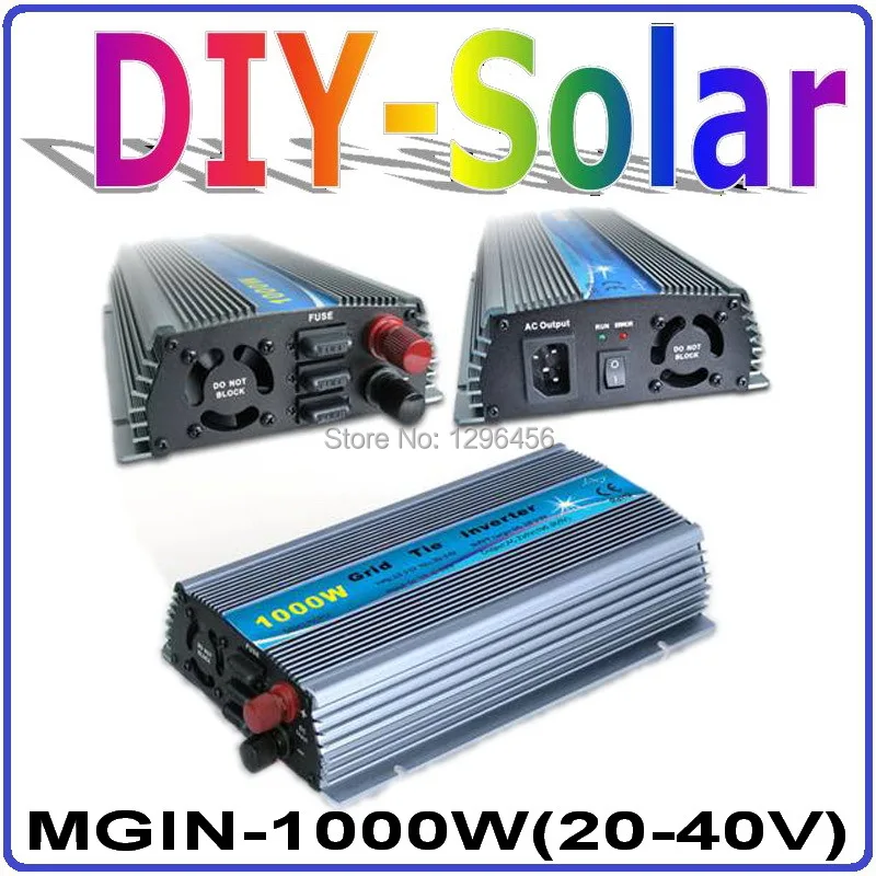 1000 Вт 20 40VDC MPPT сетевой инвертор для 1200 24В или 30В PV панелей 110В 220VAC Чистая синусоида