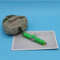 green Креативная ручка с гироскопом, мини многофункциональная сенсорная светодиодный шариковая ручка, крутая ручка - Цвет: green