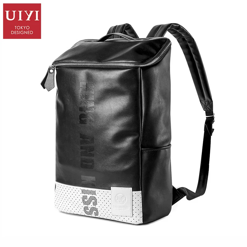 UIYI бренд мужской рюкзак из искусственной кожи мужские функциональные сумки